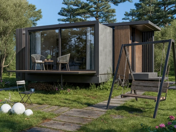 Natura Flex Tekirdağ Tekerlekli Tiny House Dış Gorunum | Hibrit House